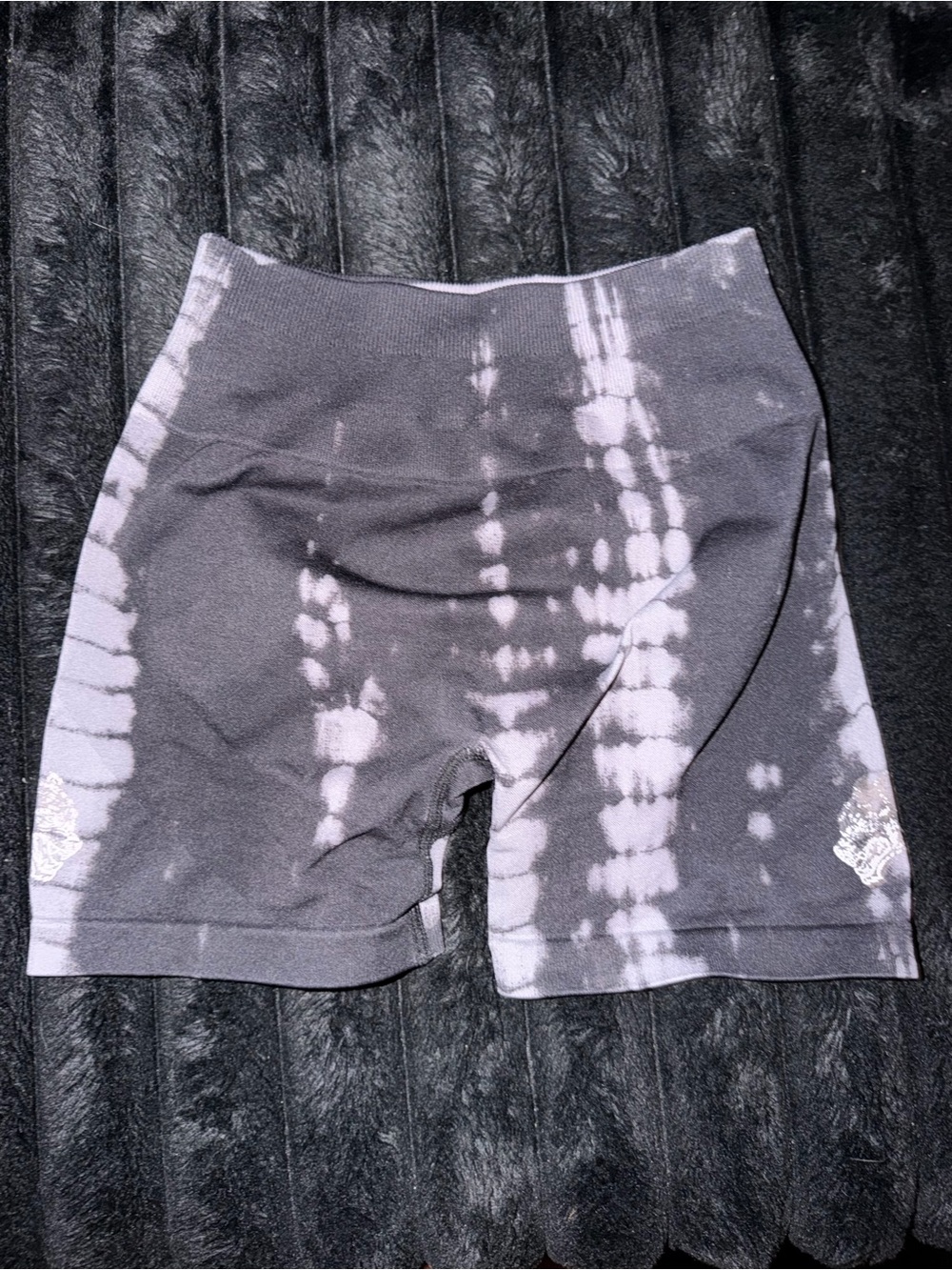 Tie-Dye High-Waist Women’s DARC SPORT Shorts - Grey/Light grey